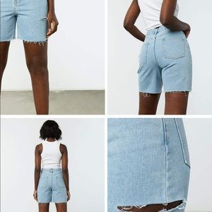 OAK+FORT Long Denim Shorts
